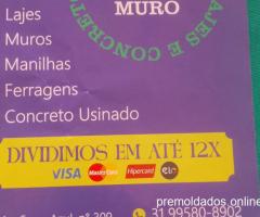 MURO E LAJE PRE-MOLDADOS
