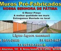 MUROS PRE-MOLDADOS NOSSA SENHORA DE FÁTIMA